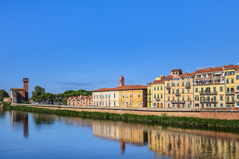 Pisa, Lungarno Simoncelli(意大利托斯卡纳)